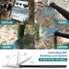 MUMTOP Survival Shovel, 30" Folding Camping Shovel Heavy Duty Carbon