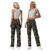 Lepunuo Camo Cargo Pants for Women High Waisted Wide Leg