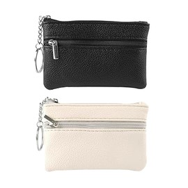 WANTUSHUI 2 Stück schlüsseltasche leder klein,schlüsseletui damen autoschlüsseltasche,autoschlüssel hülle car,schlüsseletui schlüsseltasche autoschlüssel tasche schlüsselanhänger tasche münzbeutel