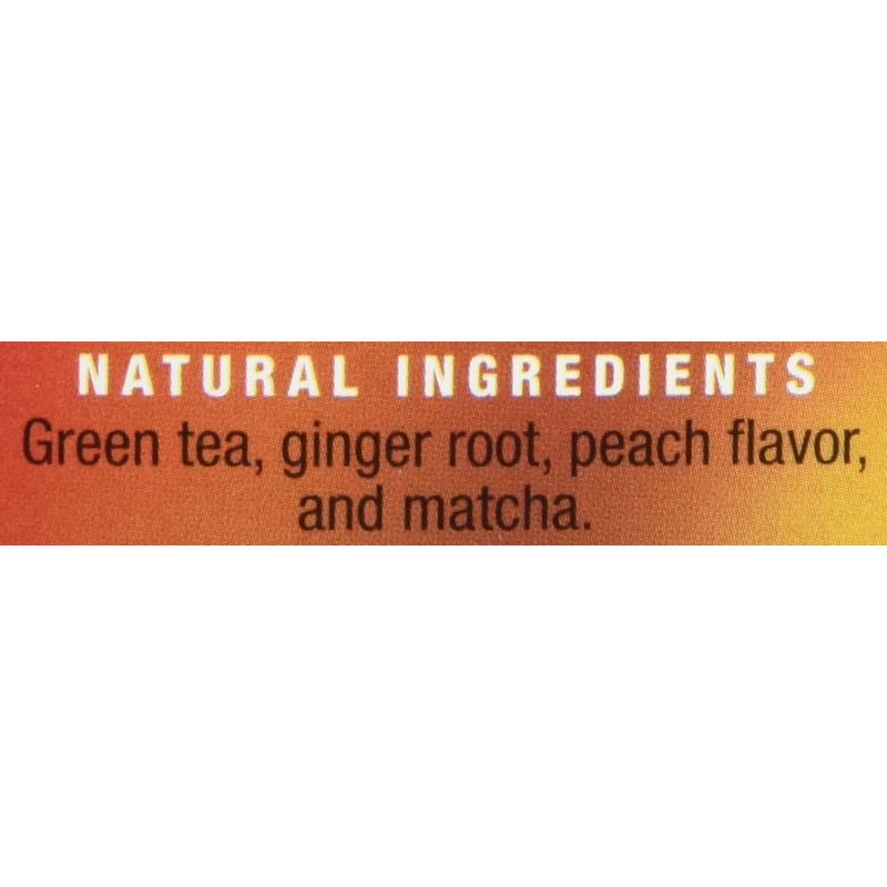 Stash Tea Ginger Peach Green Tea with Matcha, 18 Count