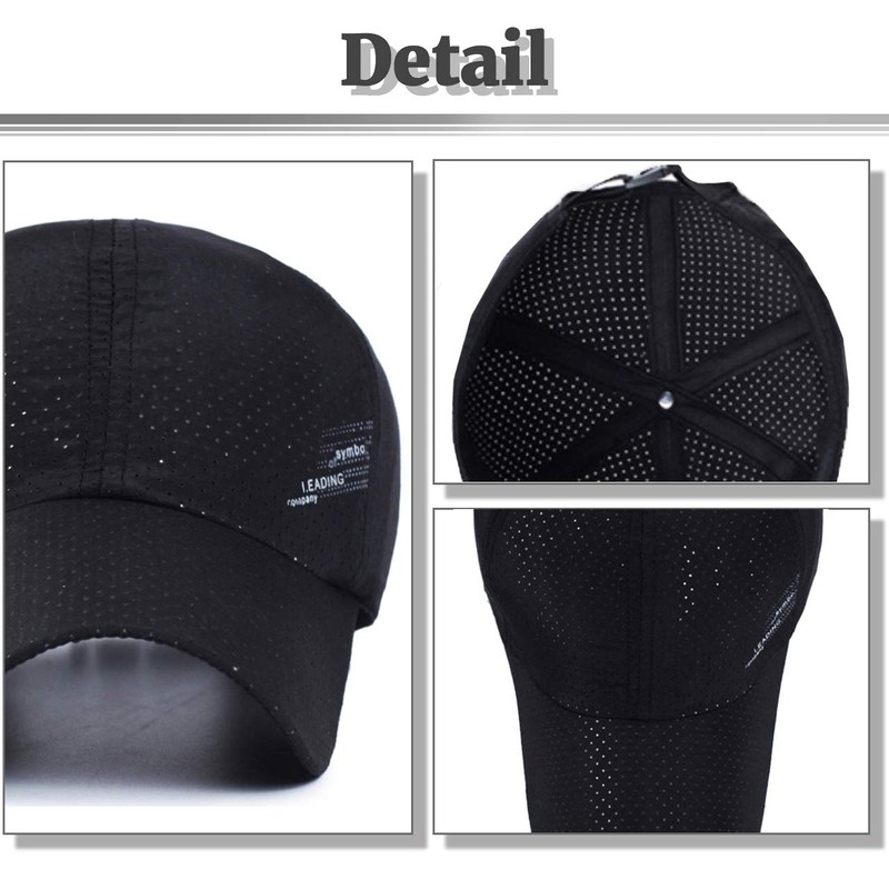 BUZZxSELECTION CAP019 Mesh Cap, Hat, UV Protection, Stylish, Running, Men's,