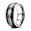 Truly Alpha Tungsten Wedding Band - 8mm Silver Tungsten Galaxy