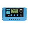 Nurzviy Solar Charge Controller 30A Dual USB 12V/24V PWM Auto