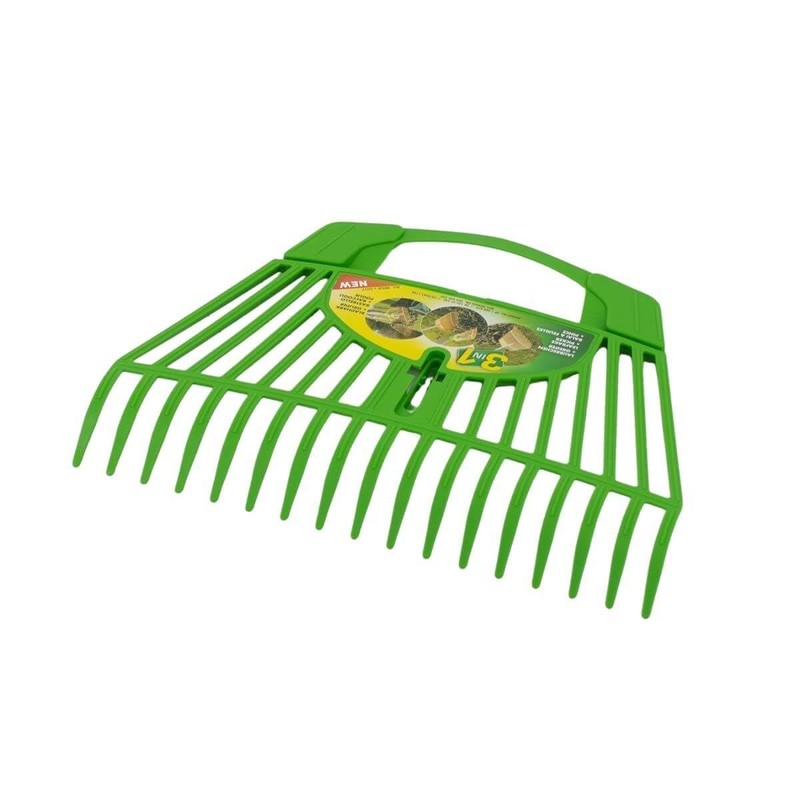 Rekord Leaf Rake (Plastic, Yellow) with 26 Prongs and 60