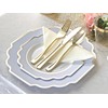 OCCASIONS 360 Pcs set (60 guest) Wedding Disposable Plastic Plate
