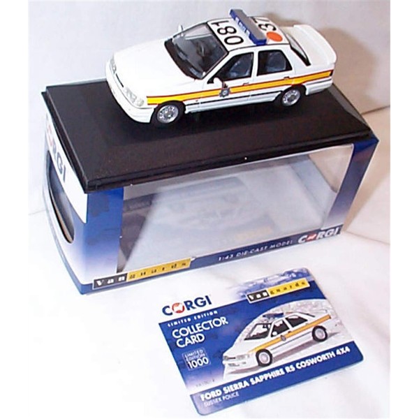 Corgi vanguards Ford Sierra Sapphire RS Cosworth 4x4 Sussex Police