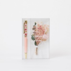 Hikka Hikka Thank You Postcard Bouquet Ballpoint Pen pk