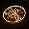 NOXTROND Neon Coffee Bar Sign, Dimmable USB Powered 12” Round