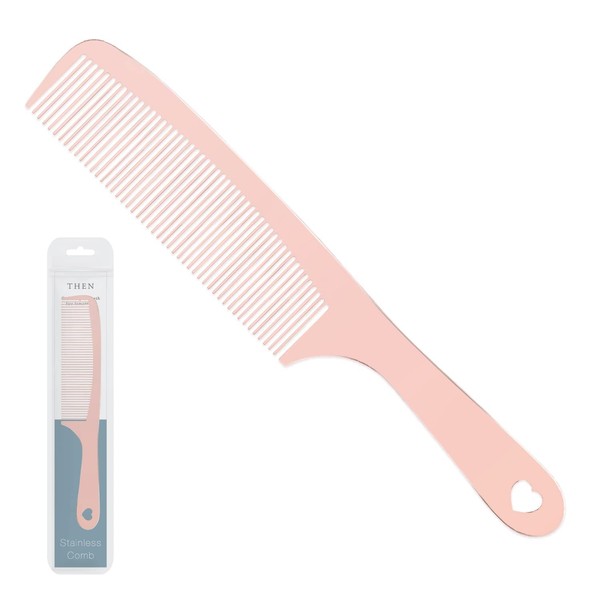 THEN Hair Comb, Moisturizing Treatment, Stainless Steel Hair Comb, Champagne