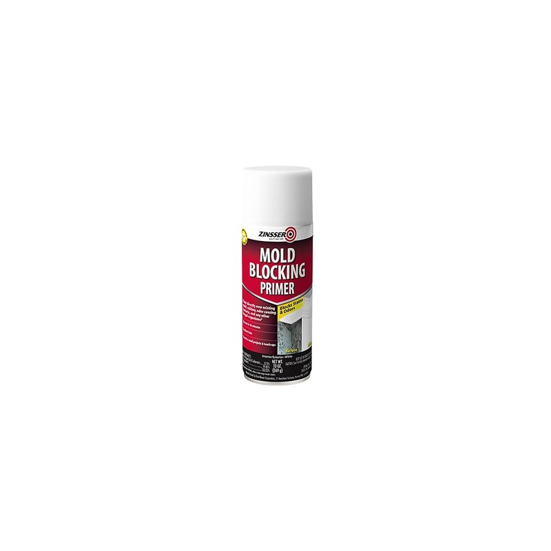 Rust-Oleum Zinsser 287512-6PK Mold Blocking Spray Primer, White, 13.00 Fl