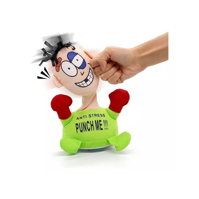 KFMX Muñeco De Peluche Antigolpes Juguete Eléctrico Punch Me