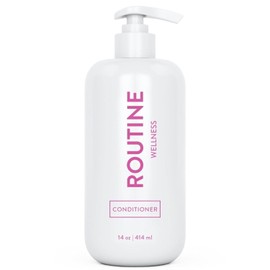 Routine Wellness Conditioner for Stronger Hair - Vegan, All Natural Biotin Conditioner with Nourishing Oils and Vitamins - Rose Hips - 14oz