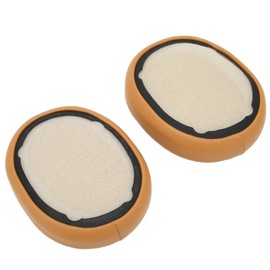 Acogedor Cojín para Auriculares de Piel de Proteína Suave Y Esponja, Almohadillas de Espuma Viscoelástica con Aislamiento de Ruido, Almohadillas de Repuesto para Skullcandy Crusher 3.0(Marrón Claro)