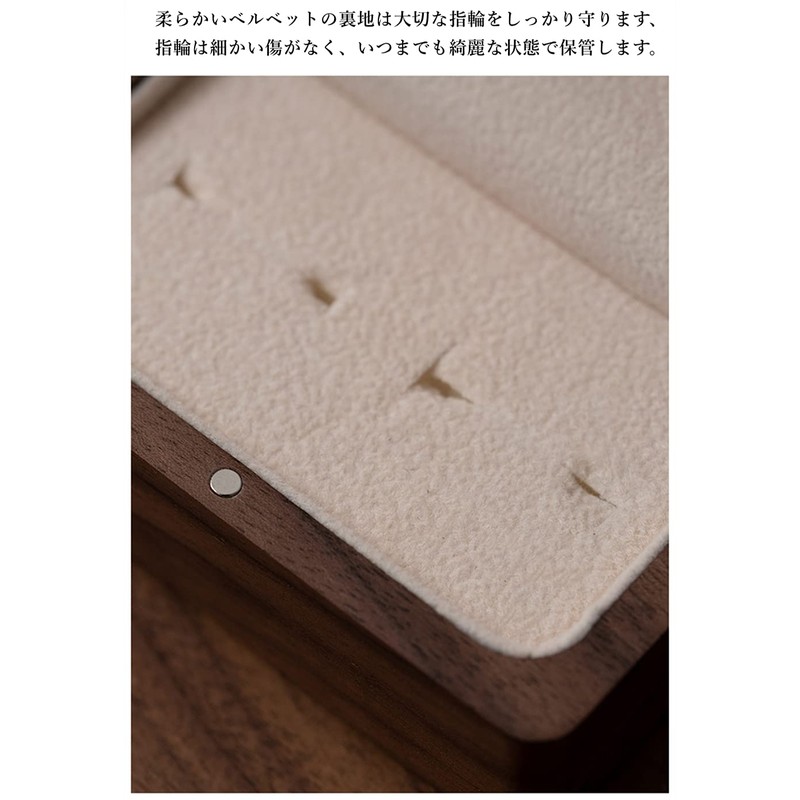 CrweanWcee Ring Case, Mini Ring Case, Wooden Pairing Case, Pair