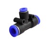 sourcingmap Air Pneumatic Tee Adapters 10mm to 6mm One Touch