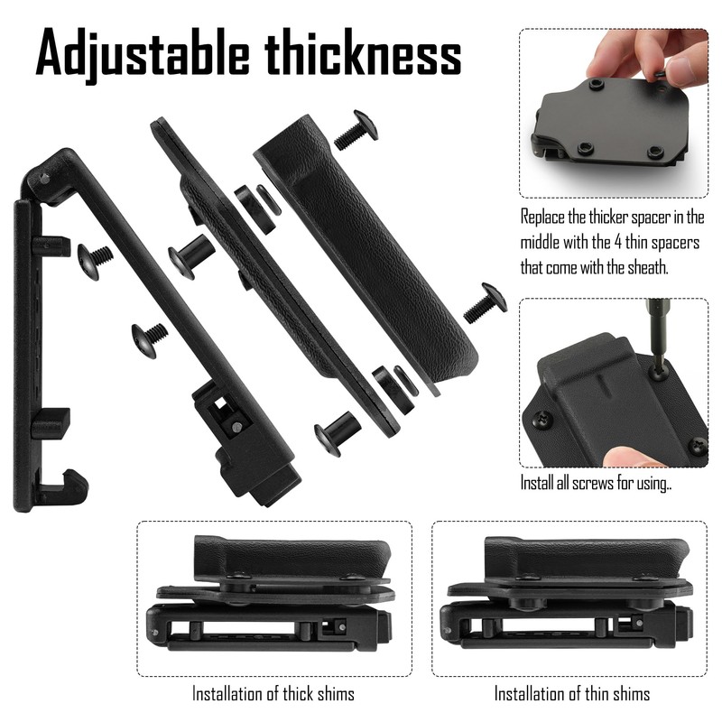 TACTICAL GEEK TX3 Multi-Tool Sheath Holster, Adjustable Thick Multi-Tool Holder