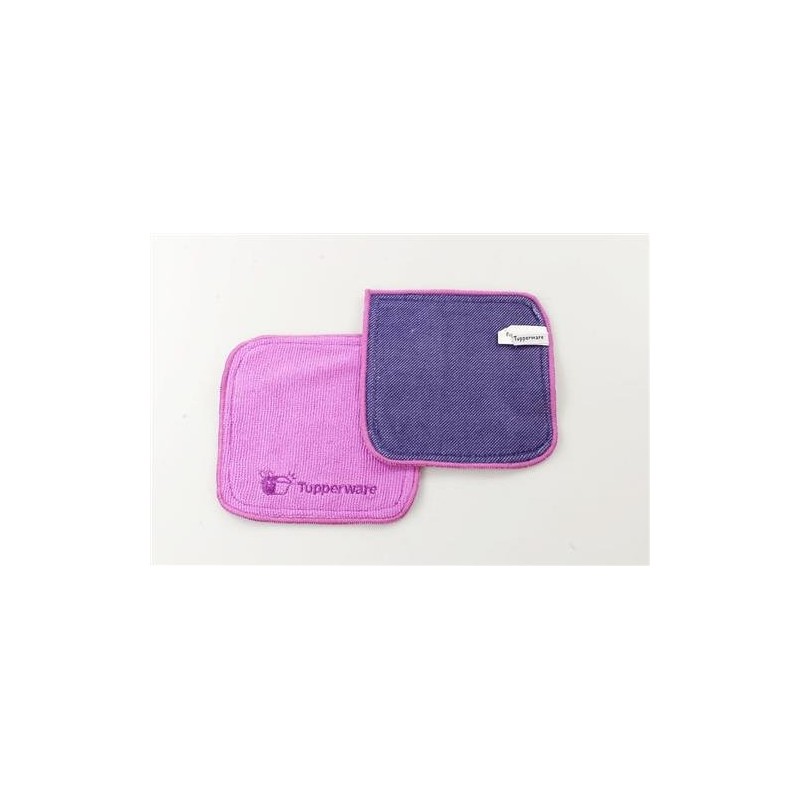 TUPPERWARE FaserPro UltraStark Purple (2) Ultrapro Ultra Microfibre Cloth Ultra
