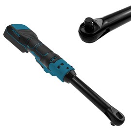 3/8" Extended Cordless Ratchet Wrench for Makita 18V Battery, 320 RPM,80 N.m Electric Power Ratchet,Built-in LED Light, 6" Long Neck