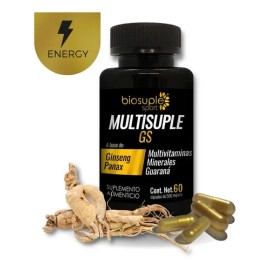 Suplemento Multivitamínico Biosuple Ginseng 60caps 500mg