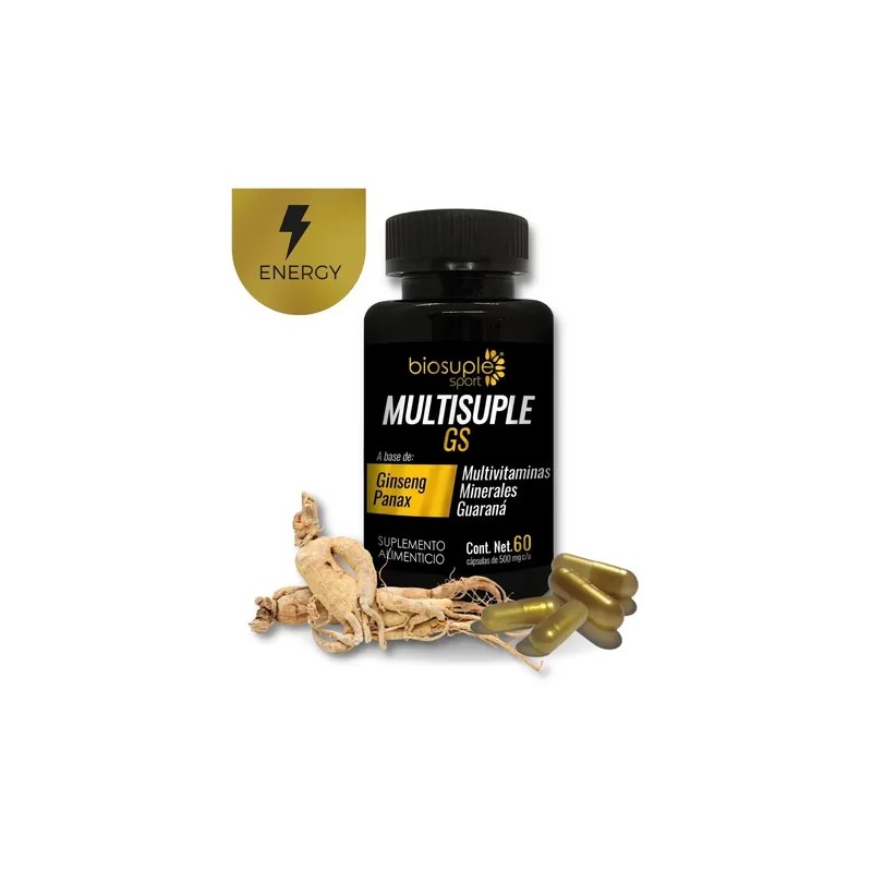 Suplemento Multivitamínico Biosuple Ginseng 60caps 500mg