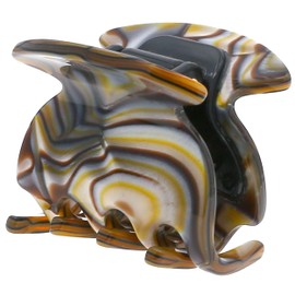 Camila Paris CP3180 French Hair Clip for Women, Handmade, Onyx, Small Girls Hair Claw Clips Jaw, Durable Styling Hair Accessories for Women, Strong Hold No Slip Grip, Made in France