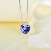 Aprila Women Heart Necklace 925 Sterling Silver Butterfly Pendant with