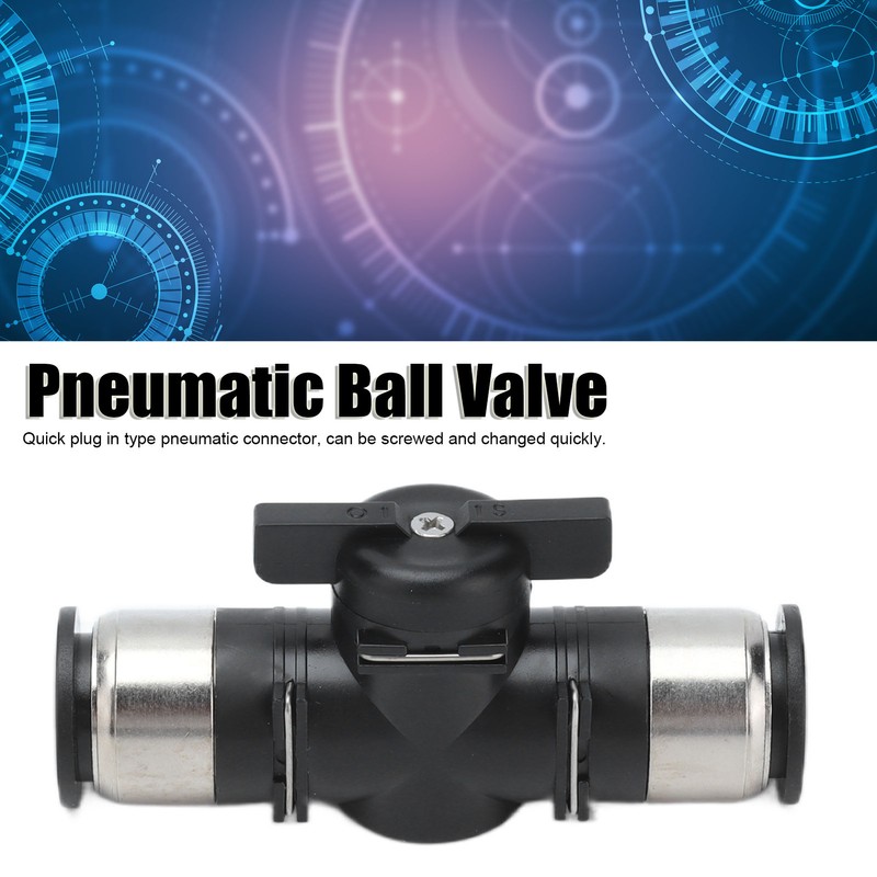 Push To Connect Straight Union Ball Valve Quick Release Pneumatic