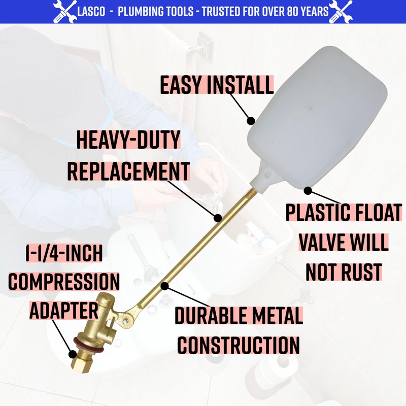 LASCO 05-1051 Heavy Duty 1/4-Inch Compression Evaporative Swamp Cooler Float