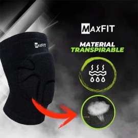 Par Rodillera Deportiva Proteccion De Esponja Maxfit Hx961 Color Negro Talla Xl                                                                       