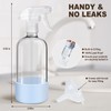 Glass Spray Bottles with Silicone Sleeves (2 Pack, 16 oz),