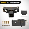 Nilight 2 Inch Rear Trailer Hitch Receiver Kit for 2010