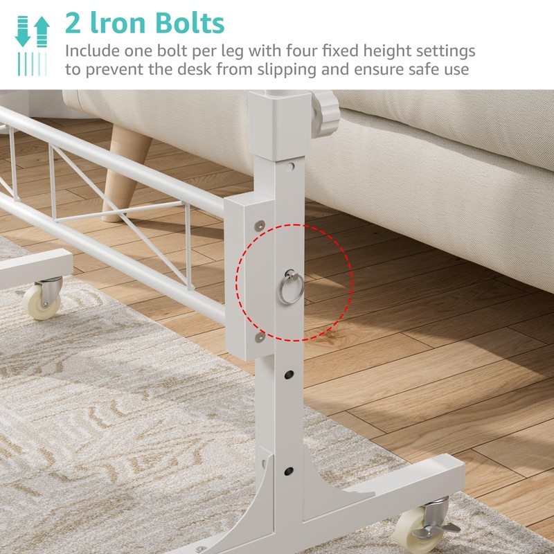 WINAZ Small Portable Treadmill Walking Pad Desk on Wheels, 32