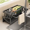 Kitchen Sink Drain Rack for Sponge and Soap - Stainless