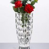 GIDARY Flower Vase,Tall Vase,Large Vase, Clear Glass Vase, H 10