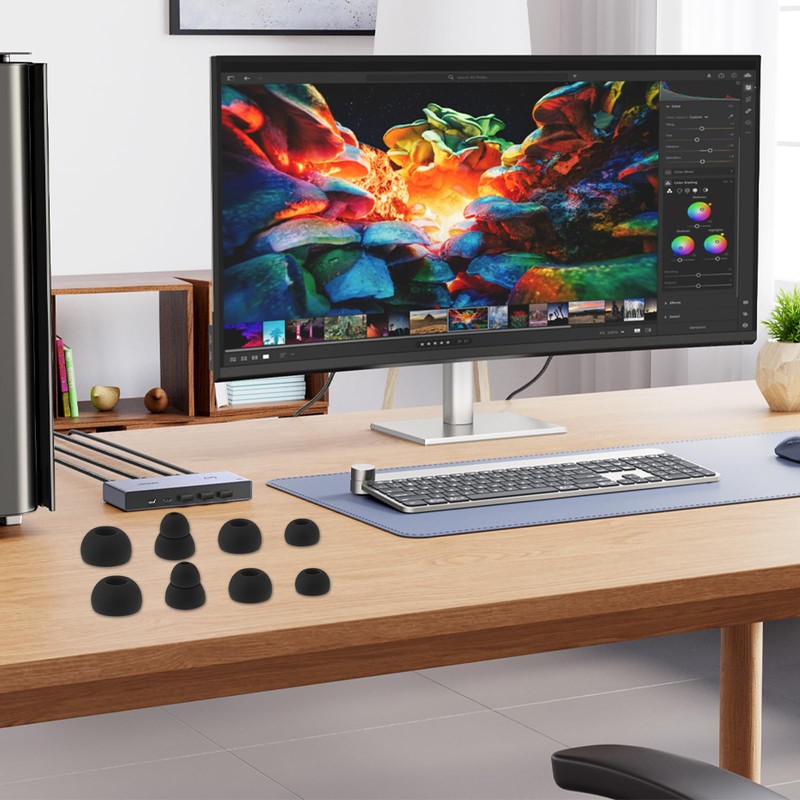 Replacement Eartips Silicone Earbuds Buds Set, 40 Pcs Soft Silicone