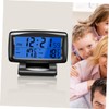 Alasum Thermometer Car Supplies Car Dashboard Decorations Clock Shine