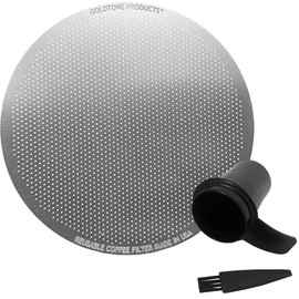 GoldTone Stainless Steel Reusable Disk Coffee Filter - Aeropress Coffee Presser