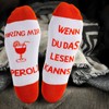 JDGFH Aperol Socken Aperol Geschenk für 36-42 Baumwolle Damen Herren,-Weiß