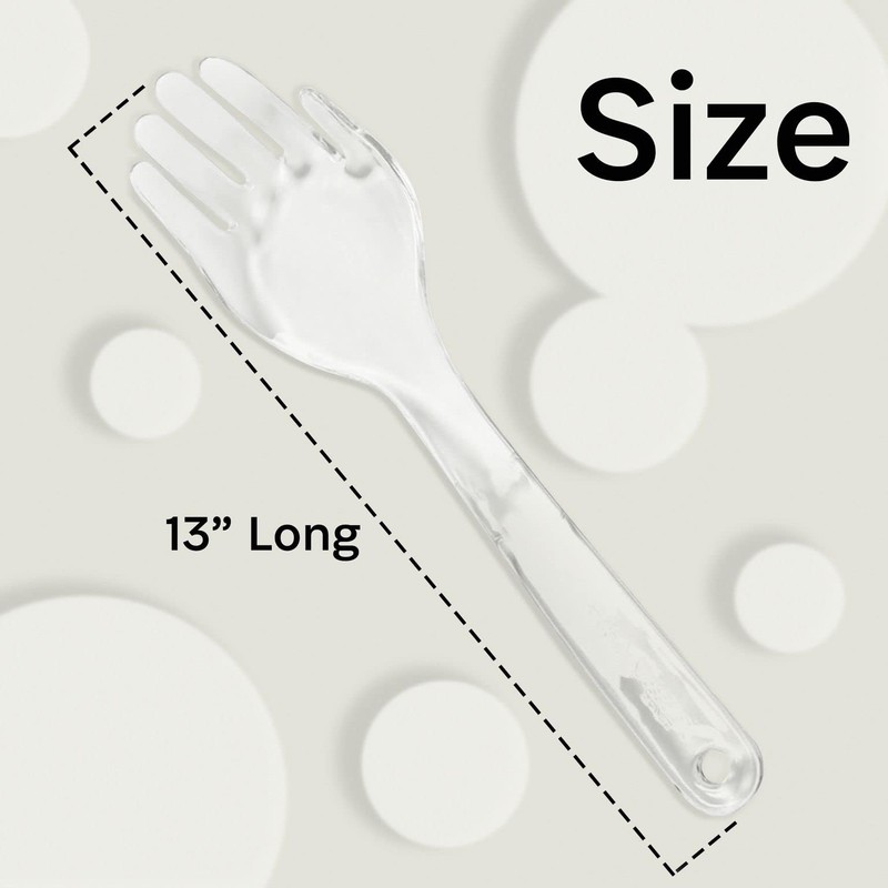 Canetti Design Group Clear Handy Tossers - Solid Acrylic Salad