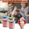 4 Pack Pints and Lids for Ninja,16 Oz Creami Containers,Compatible