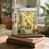 CUTEBEE Book Nook Kit - DIY Miniature Dollhouse with LED