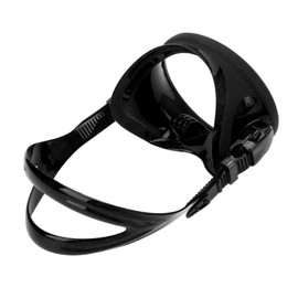 VINGVO Diving Goggles, Oval Antifog Diving Goggles, Food Grade Silicone, Adjustable for Underwater (Black)