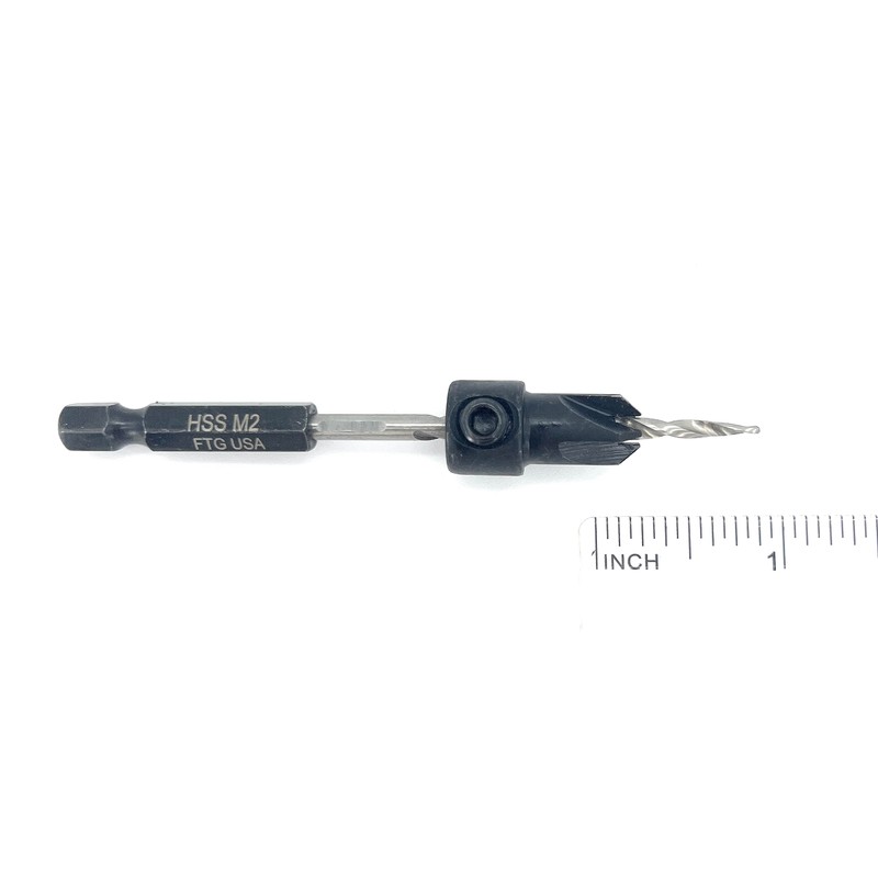 FTG USA Countersink Drill Bit for Wood with Tapered Drill