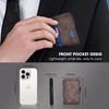 Aipinvip Mens Wallets RFID Blocking Automatic Pop Up Card Wallet