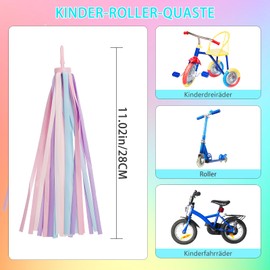 CycForge Children's Bicycle Fresh Carrier Pack of 2 - Safety Flags for Bicycle Handles, Easy to Install, Birthday Gift for Kids Purple