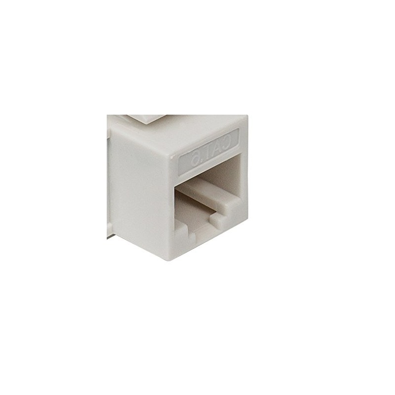 Jack Keystone Cat6 RJ45 UTP Blanco De Impacto 8P8C Para