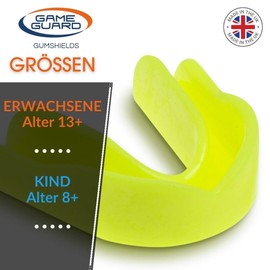 GAME GUARD Hockey Mouthguard for Adults or Teens/Kids Ages 13+ Mouth Guard for Boxing Rugby American Football Martial Arts Kickboxing Karate Taekwondo Handball [Gleb - Pack of 1]