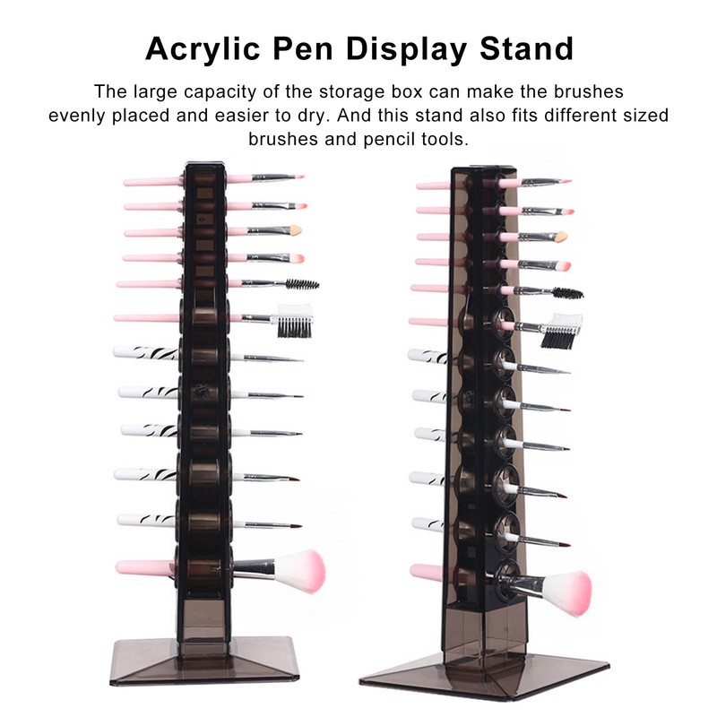 Acrylic Pen Display Stand Flexible Keep Tidy Multifunctional Eyebrow Pen