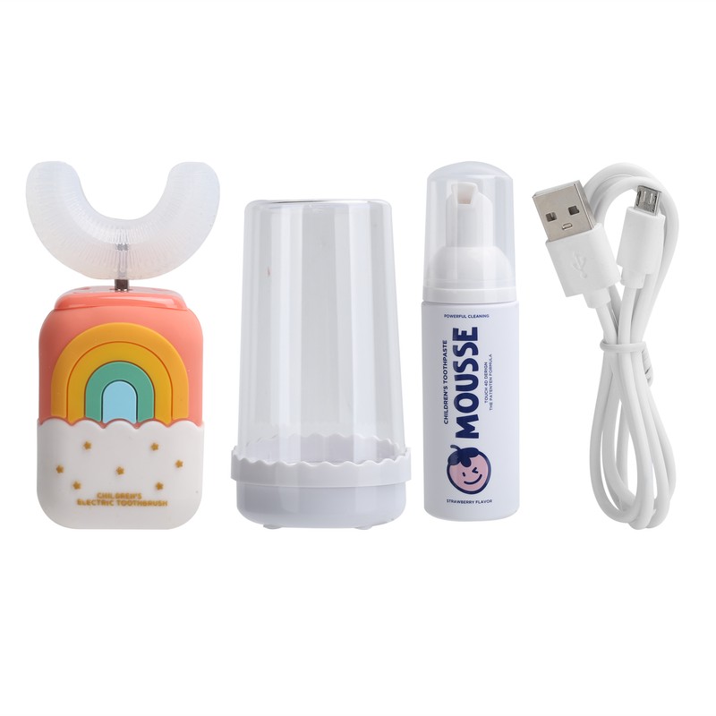 Ultrasonic Children's Electric Toothbrush UShape Waterproof Electric Toothbrush Cleaning Tool