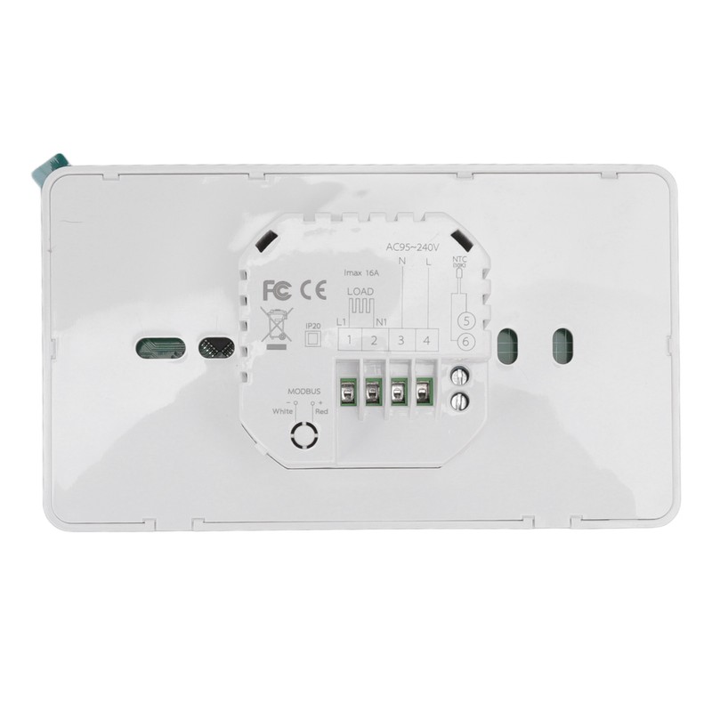 Smart Electric Thermostat White Programmable WiFi Thermostat with Temperature Humidity